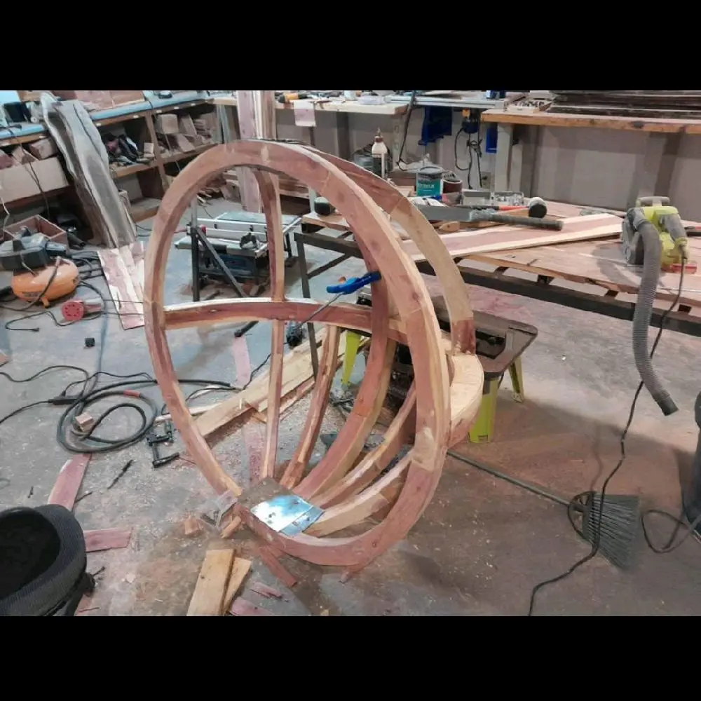 Hand Built Eggchair - Unique Wooden Design