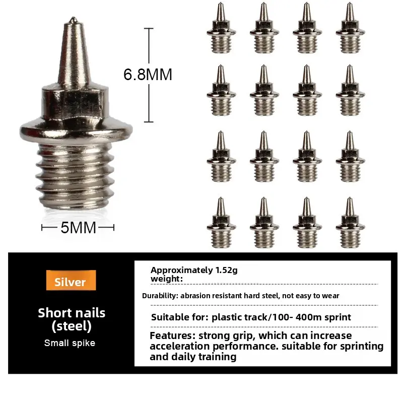 Track and field nails, short nails, spikes, long nails, carbon nails, steel nails, jump nails, tower nails, nail starter, one piece is sent on behalf of foreign trade. Track and field nails, short nails, spikes, long nails, carbon nails, steel nails, jump nails, tower nails, nail starter, one piece is sent on behalf of foreign trade.