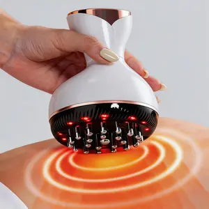 Handheld Relax Massager with Red Light Warm, Vibration & Gentle Skin Pulse Massage, 3 Modes 30 Adjustable Intensity Levels, Portable Muscle Tension Relief for Full Body Self-Care #SummerVibes #SummerWins #DealsForYouDays