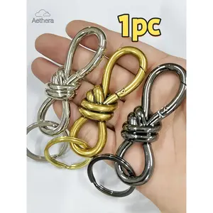 Minimalist Stylish Rope Keychain, Fashion All-match Keychain for Women & Men, Ideal Exquisite Birthday Gift