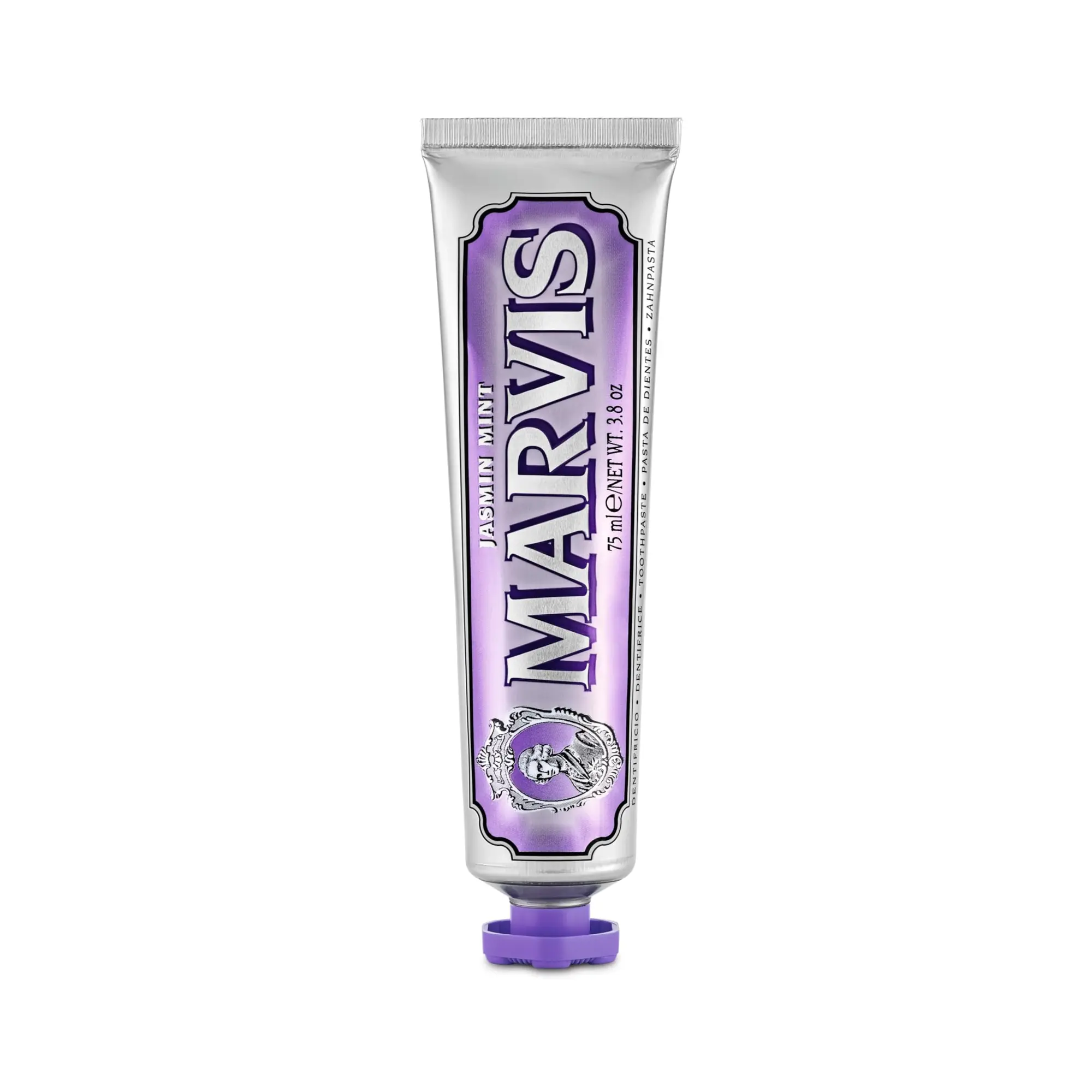 Marvis Jasmin Mint Dental Care Toothpaste, Oral Care Formula with Jasmine & Ginger, Florence-Sourced, 75ml Marvis Jasmin Mint Dental Care Toothpaste, Oral Care Formula with Jasmine & Ginger, Florence-Sourced, 75ml