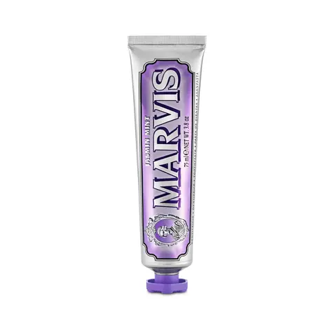 Marvis Jasmine Mint Oral Care Toothpaste, 75ml, Gentle & Effective, Plaque Removal, Gluten-Free, Aroma (Flavor) Breath Care Toothpastes for Adults