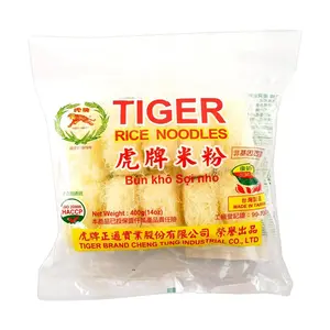 Tiger Taiwan Rice Noodles 400g - Premium Fine Rice Flour, Quick 3-Minute Preparation, Versatile for Soups, Stir-Fry, and Hot Pot, Non-GMO