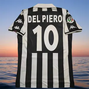 95/97 Season Juventus Home Retro No. 10 Short-Sleeve Soccer Jersey