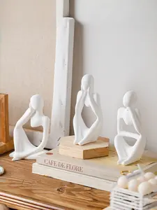 Abstract Thinker Mini Sculpture, Home Decor Art Piece, Jewelry Tray Holder, Perfect for Rings, Earrings, Necklaces, Bracelets, Watches