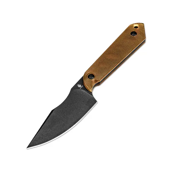 Kizer EDC Harpoon Mini 3V PEI 1040S5 - Redesigned PEI Handle with Ripple Texture Grip & Kydex Sheath for Everyday Carry