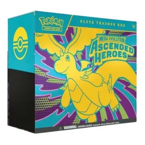 [SHIPS SEALED] Pokemon Mega Evolution Ascended Heroes Elite Trainer Box