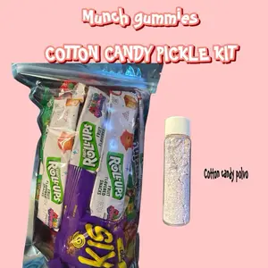 Munch Gummies ~ COTTON candy Pickle Kit Snack Munch Gummies ~ COTTON candy Pickle Kit Snack