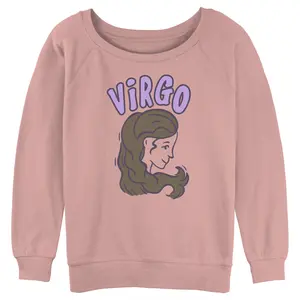 Junior's Women Lost Gods Zodiac Virgo Art Symbol Sweatshirt