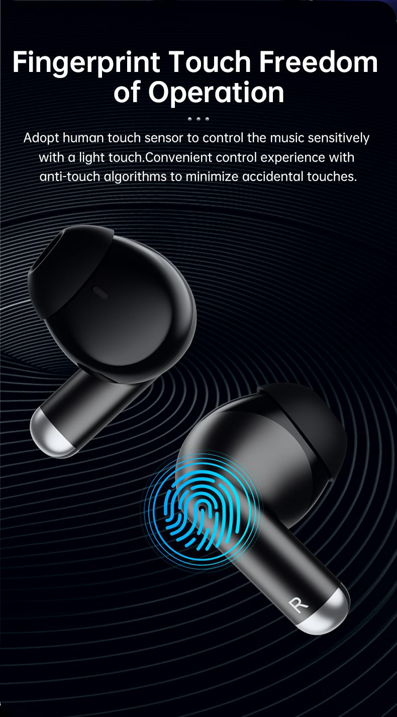 EarBarz K50 Nova Wireless Bluetooth 5.3 Earbuds with 13mm Dynamic Driver 30H Playtime Zinc Alloy Case Touch Control Christmas Sale