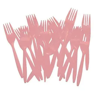Pink Plastic Forks - 5.5 in. | 48 Count