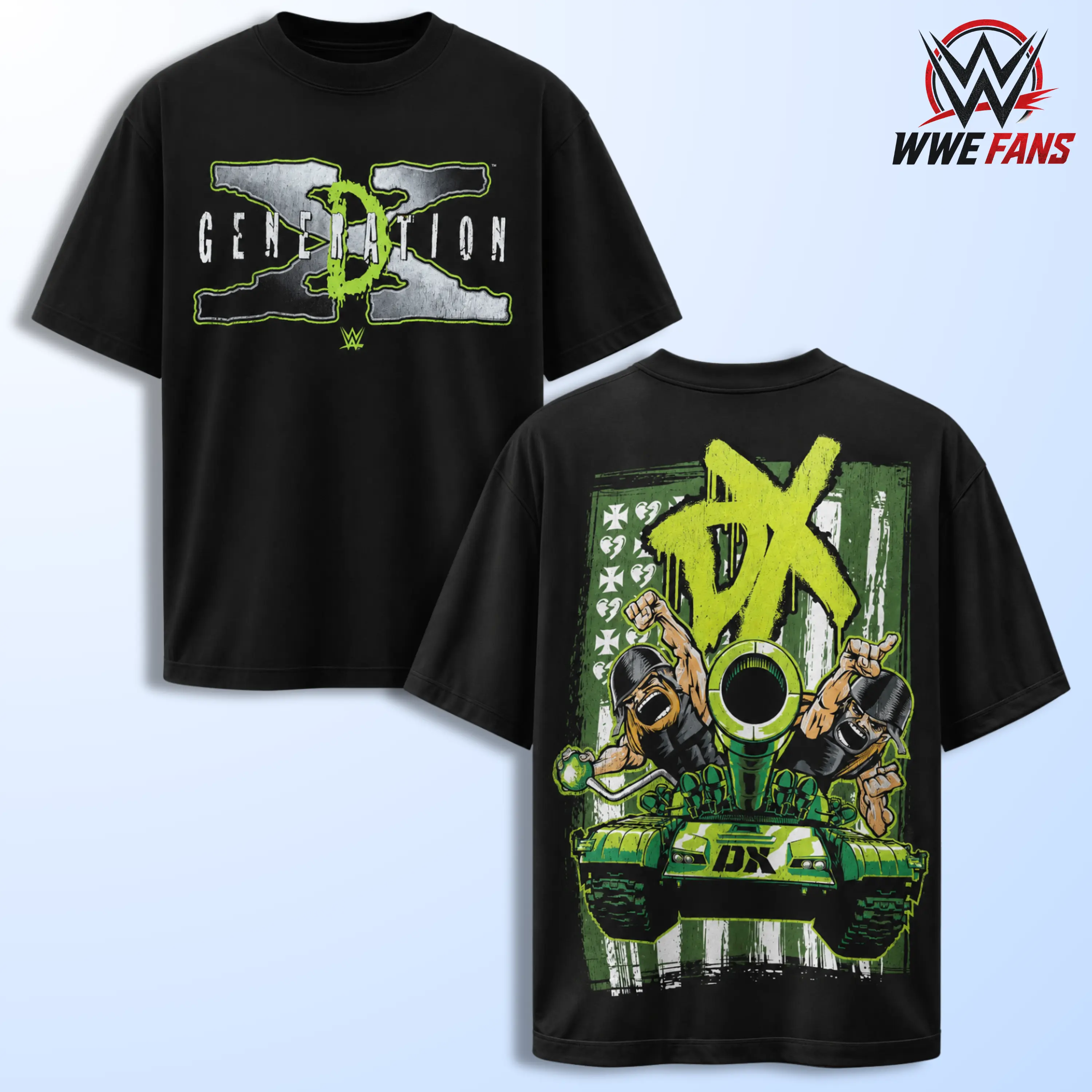 WWE D-Generation X Tank Graphic T-Shirt, Vintage Graphic Champion Tee – Y2K Premium Cotton Top Trendy Streetwear Unisex Wrestling Gift for Fans Made in USA