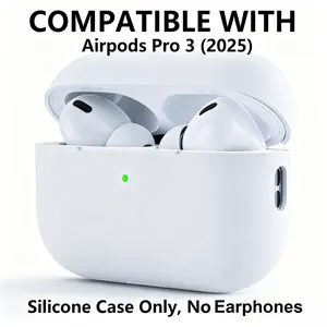 Premium Silicone Ultra-thin Split Case for AirPods Pro 3 (2025) – Shockproof, Protection & Soft Touch Cover