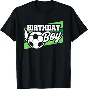 100% Cotton Soccer Birthday Party - Birthday Boy - Soccer Birthday T-Shirt
