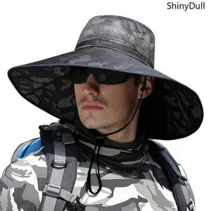 Wide Brim Sun Hat UV Protection Outdoor Bucket Hat