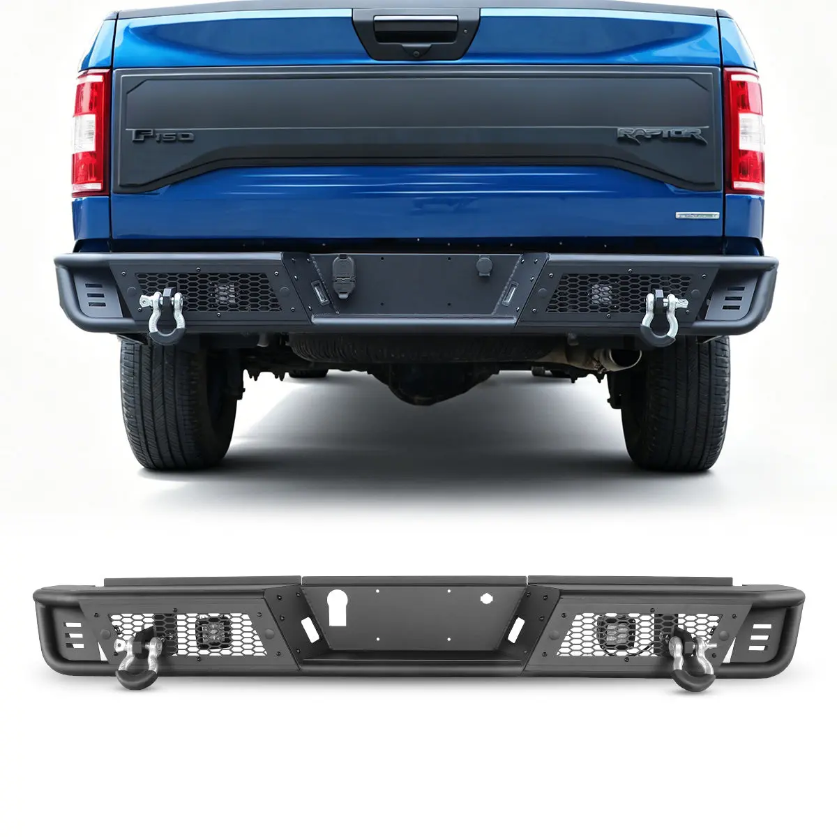WOLFSTORM Rear Bumper for 2015-2020 Ford F-150