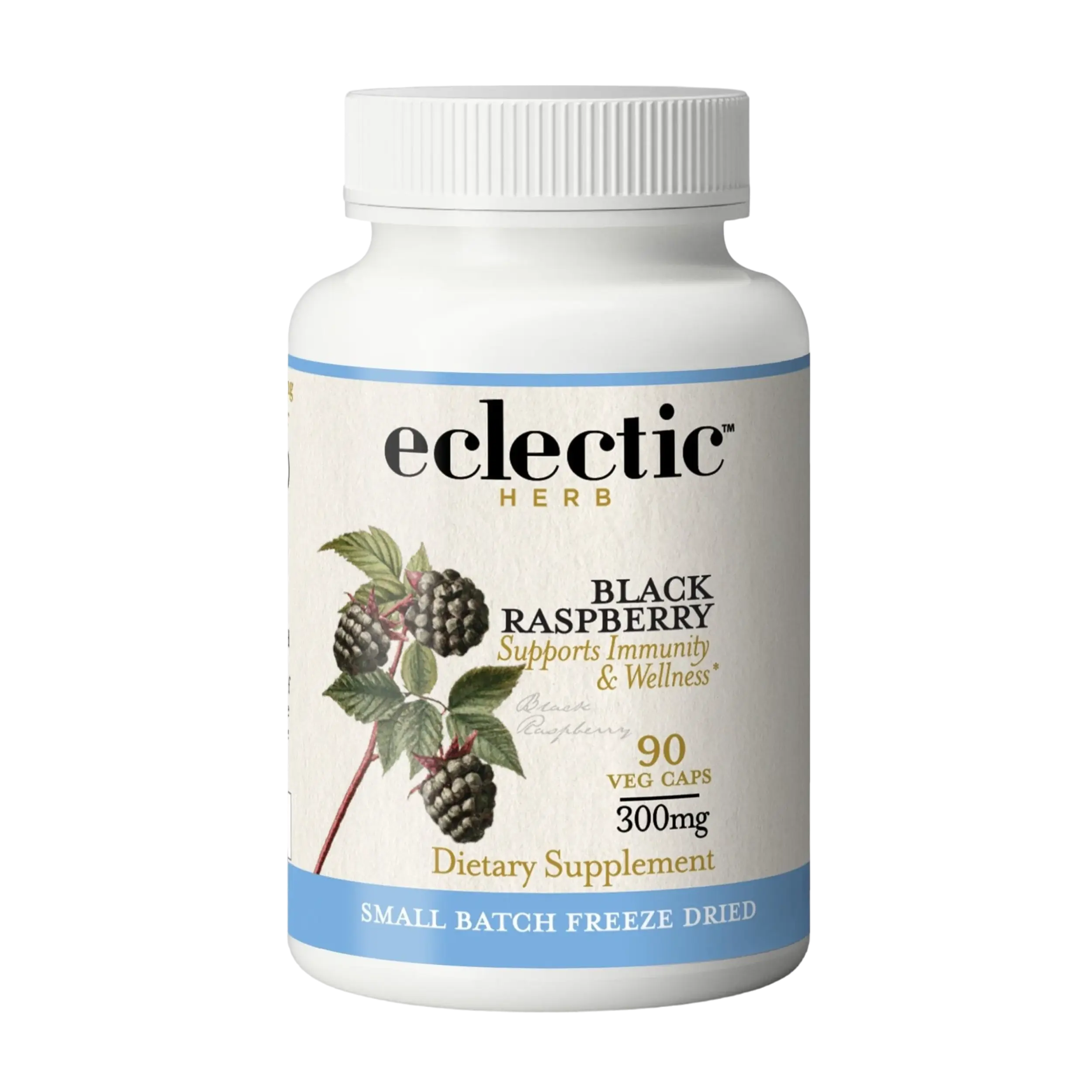 Eclectic Herb - Black Raspberry Capsules | Vegan Superfood Supplement | Nutrition, Vitamins + Minerals | Antioxidant + Immune Support | US-Grown, Natural, Non-GMO, Gluten Free
