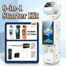 W&O New Vlogging Camera with 32GB Card, Video Recorder, Digital Vlogging Camera with 180° Rotating Lens, Full Body Camera for Vlogging, Travel & Daily Life Recording, Modern Gadget, Durable Construction, Camcorder, Christmas Birthday Gift
