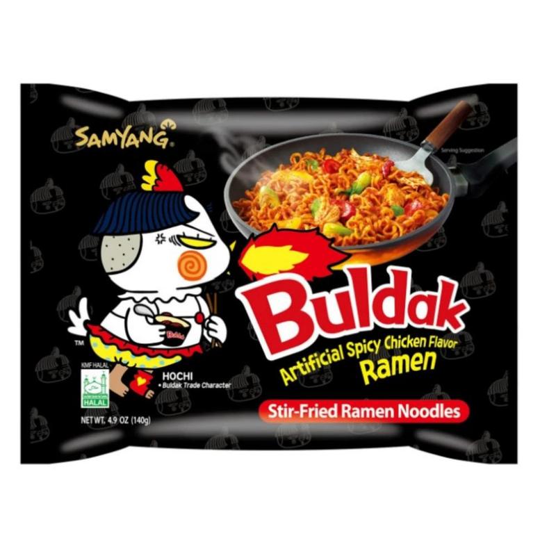 Samyang Buldak Fire Noodles – Original Hot Chicken Flavor | Korean Instant Ramen 5-Pack | Bold & Spicy Taste