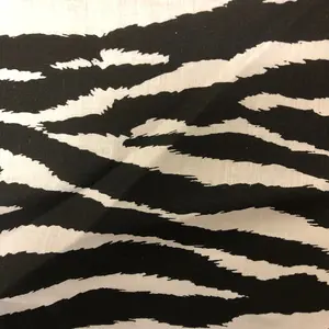 Zebra Print Poly Cotton Fabric