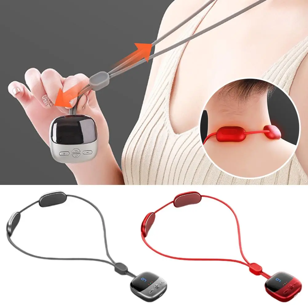 Home Therapy Pulse Hot Compress Neck Protection Device Mini Portable Neck Massager Hanging Neck And Cervical Spine Device