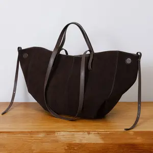 Genuine Leather Women's Bag, High-End Luxury Tote Bag, Large Capacity Women's Handbag, Niche Design Shoulder Bag
