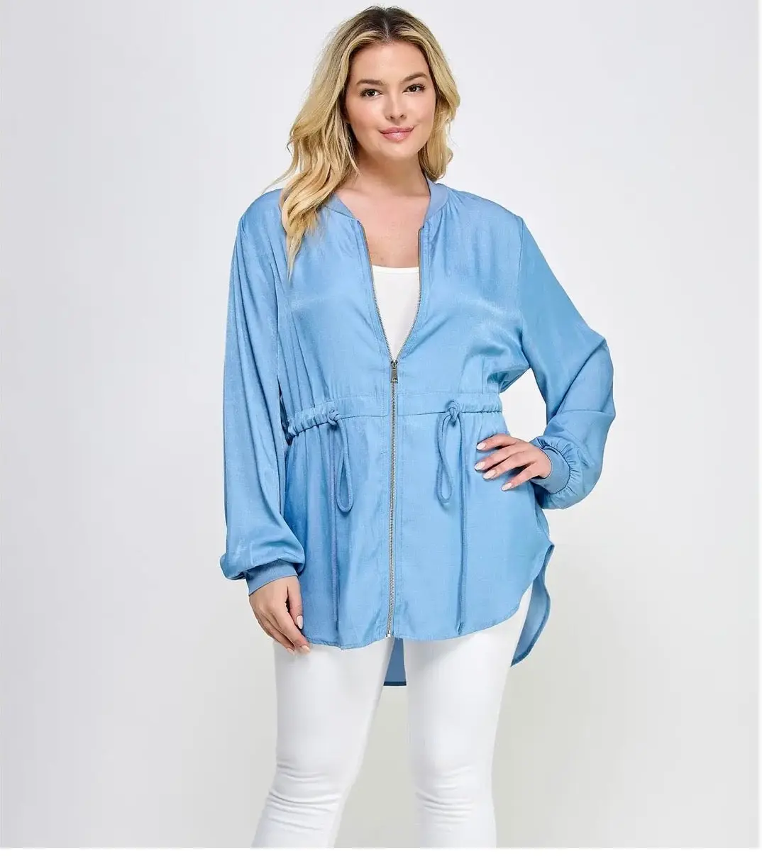 Plus size Zip up Jacket