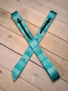 Teal Chevron Cinch Strap