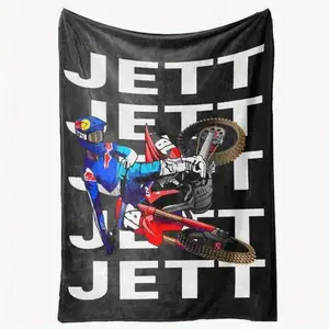 Soft Flannel Blanket for Comfort Supercross Jett Motocross Lawrence 0783707 TT3 Rmmended Practical Choice