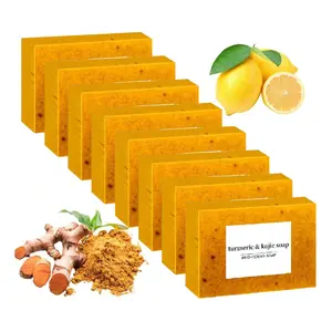 Turmeric soap with lemon: Natural glow without harsh chemicals!Tired of dull skin? This lemon turmeric soap brightens your glow!