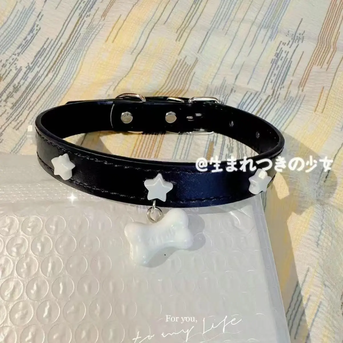 Sweet Cool Cute Bone Collar Couple Personalized Choker Spicy Girl Neck Band Punk Dog Necklace