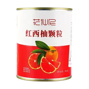 Huaxianni Red Grapefruit Pulp Canned Fruit 900g - Ready to Eat, Perfect for Milk Tea, Desserts, Mango Pomelo Sago