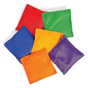 5" Classic Reinforced Solid Color Nylon Bean Bags - 6 Pc.