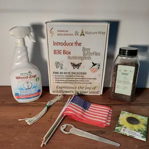 Bee Box Pollinator Garden Kit — Regional Wildflower Seed Mix for Your Climate  | 100 sq ft Coverage