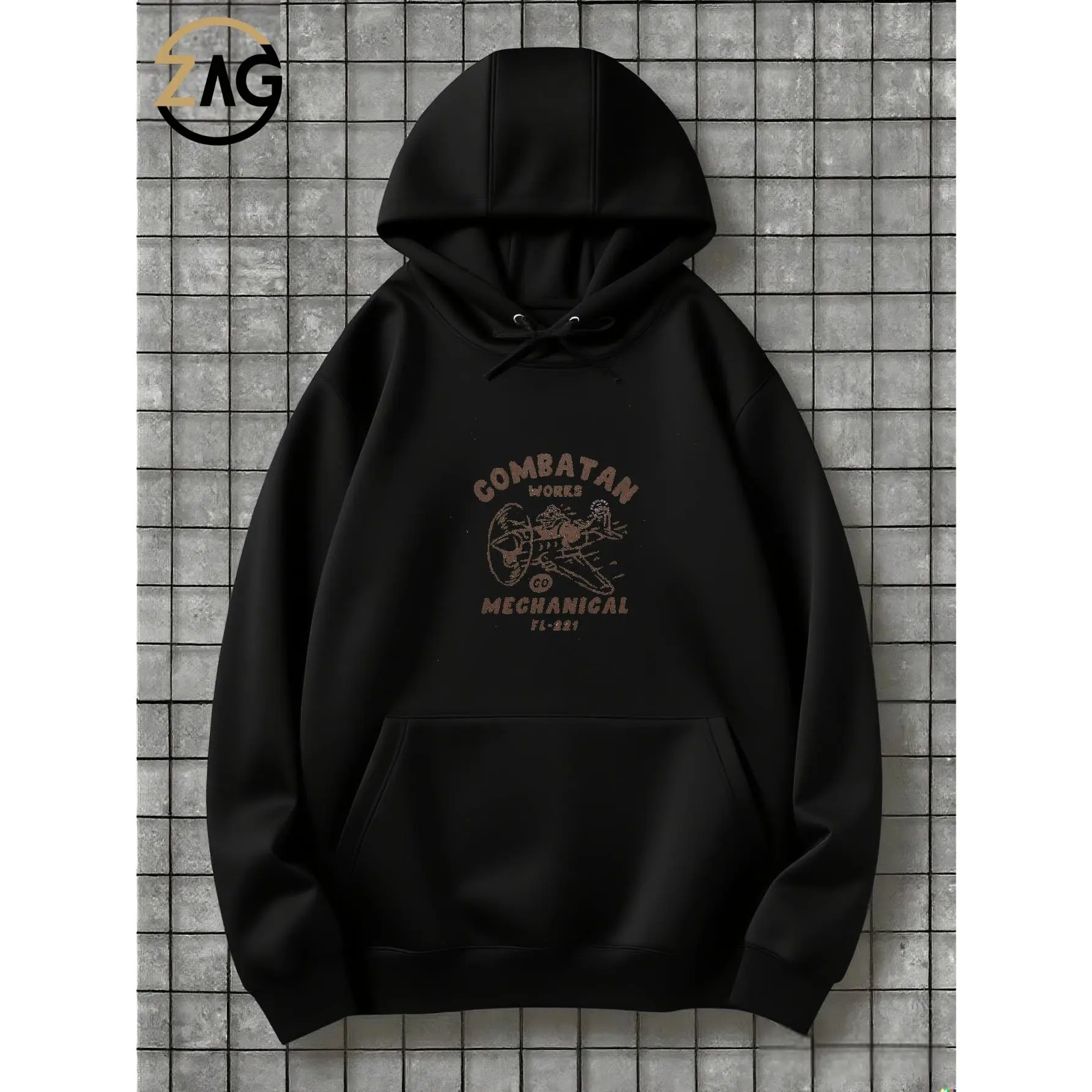 2025 Cartong Best Combatant Works Mechanical Hoodie for Men Stylish and Comfortable - Unisex, hooded sweatshirt, front pocket design, casual pullover shirt Trendy Tops Sweatshirts Fall Womens Mens Halloween Birthday Christmas Gifts