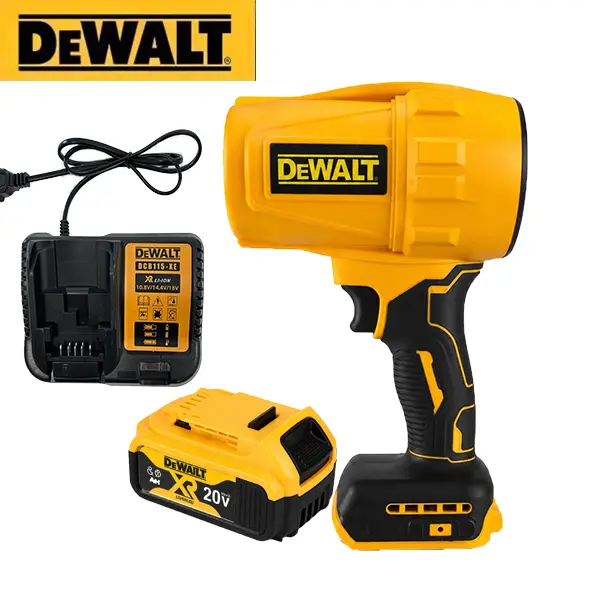 DEWALT 20V Brushless Cordless Blower - 450CFM 125MPH High-Speed Air Tool with Professional Cleaning Power for Contractors, Heavy-Duty Applications charger kit rapid hardware project big use garage mechanical work machine job site,lithium-ion