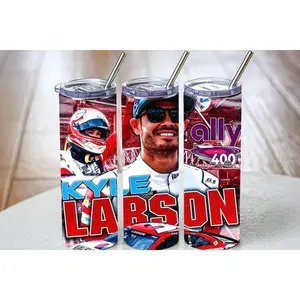 Kyle Larson Tumbler, 20oz Travel Mug, Gift for racing fan, NASCAR fan
