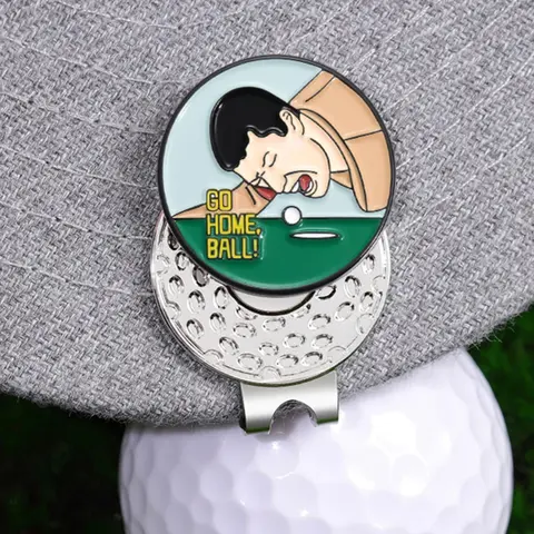 Cartoon Golf Ball Marker, Cute Letter Pattern Golf Hat Clip, Magnetic Golf Ball Marker, Fashion Accessories for Men & Women, Golf Accessory, Golf Supply, Golf Item