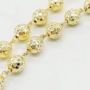 Rosary 14k Yellow gold fillled necklace Rosario oro laminado