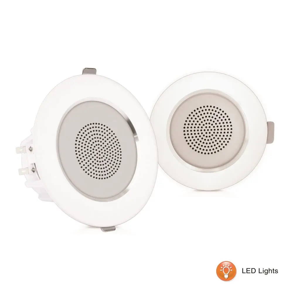 3.5’’ Led Home In-Wall/Ceiling Speakers Stereo Alloy