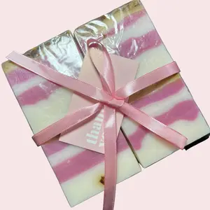 4 PCS Rose Scented Organic Handmade Soap Bars Body Care Skin Care Cleanser Aroma Cleansing Comfort