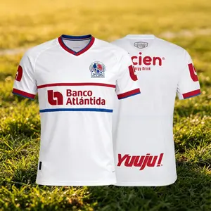 25 26 Honduras CD Olimpia Home Short Sleeve Soccer Jersey White Fans Version Football Jersey AX351