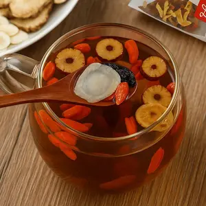 Kidney Support Ginseng Eight Treasure Tea – Herbal Blend with Red Dates, Goji & Mulberry | Caffeine-Free & Individually Wrapped