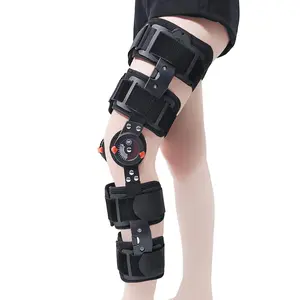 Hinged ROM Knee Brace [SpringGlowUp] Adjustable Immobilizer Support with Dual Side Leg Stabilizers for Men Women One Size Healthcare Tool Football Drip Accessories Basketball Gear