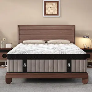 Medium Firm Hybrid Memory Foam Mattress, Ergonomic Lumbar Support Design, 12/14 Inch Available in Twin Full Queen King, Compressed Boxed Mattress, Ideal for Bedroom & Hotel Use