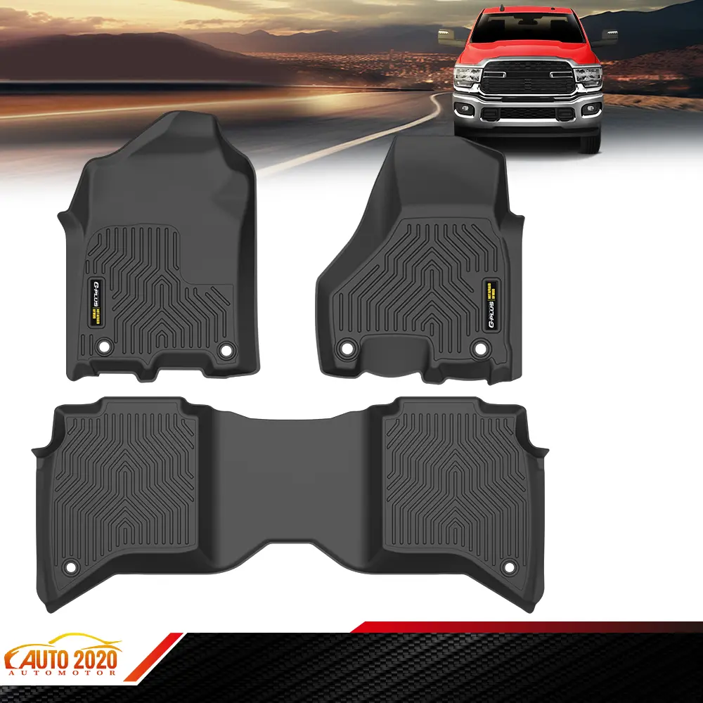 TPE Front Floor Liner Mats All Weather Fit For 1994-2024 Dodge Ram 1500 2500 3500 TPE Front Floor Liner Mats All Weather Fit For 1994-2024 Dodge Ram 1500 2500 3500