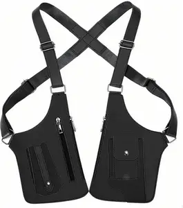 Adjustable Leather Underarm Shoulder Bag – Practical Vest Bag for Daily Travel, Casual Crossbody Style