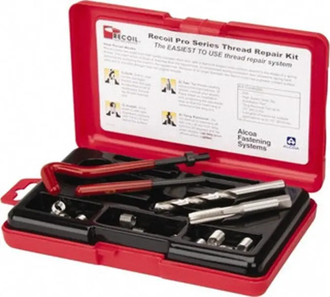 Recoil 35086 Model Thread Repair Kit - Includes Free-Running Inserts, Screw-Locking Inserts, 12mm-Length Locking Screw Tool