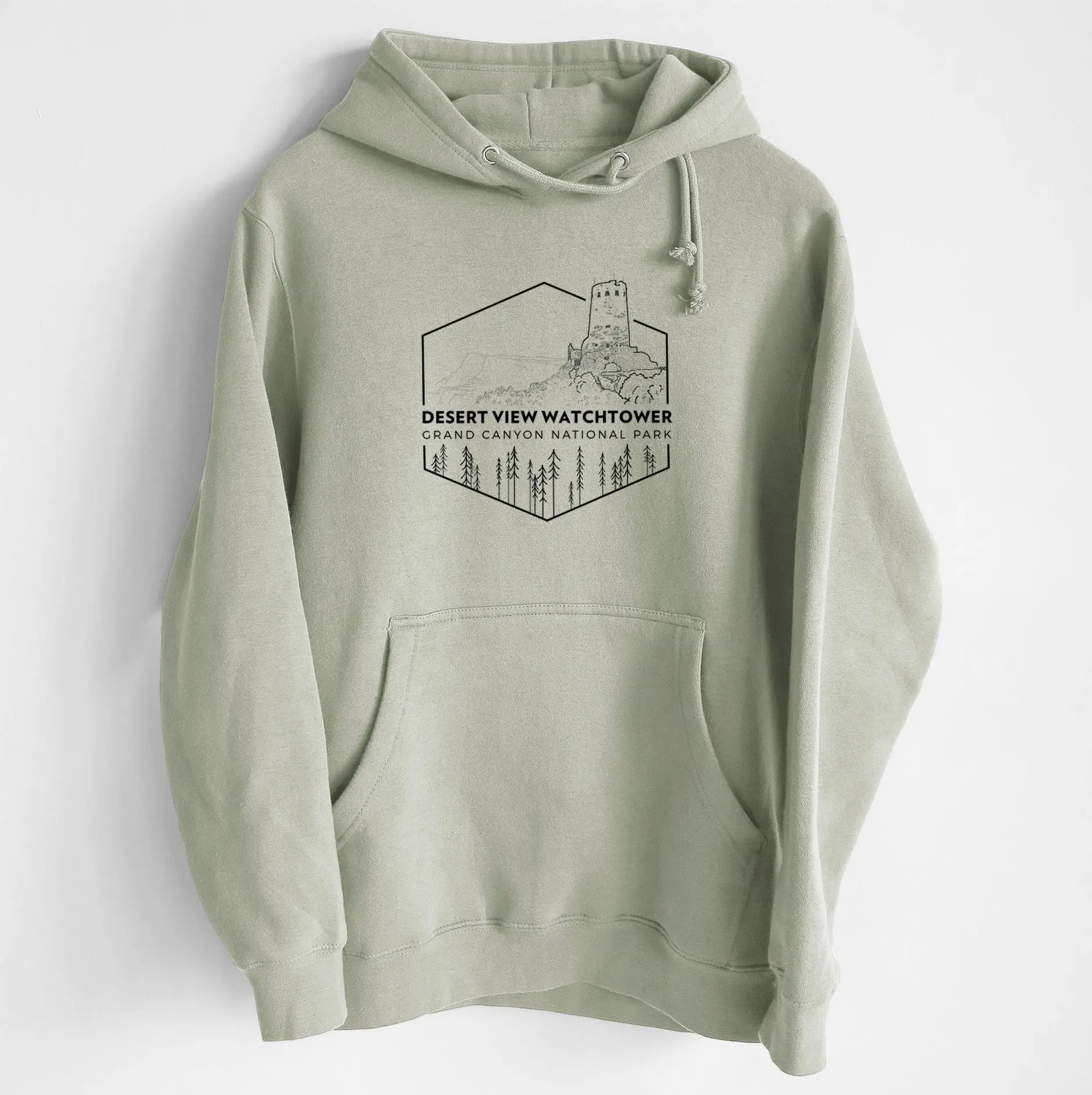 Desert View Watchtower - Grand Canyon National Park - Heavyweight Fleece Hoodie