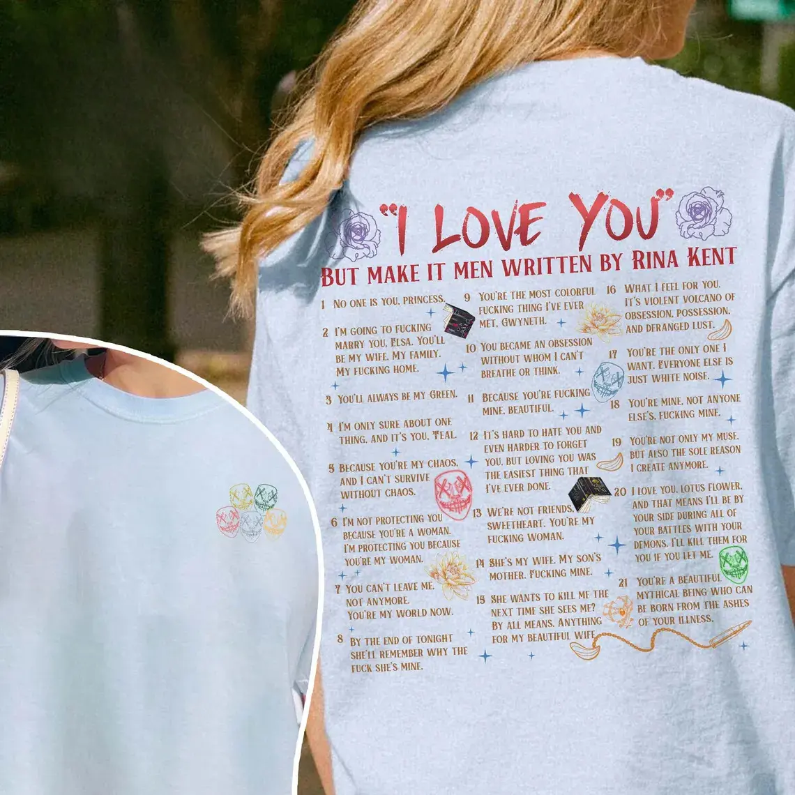 I Love You By Rina Kent Shirt, God of Fury Heathens Shirt, Legacy of Gods Series Tee, God of Wrath Shirt